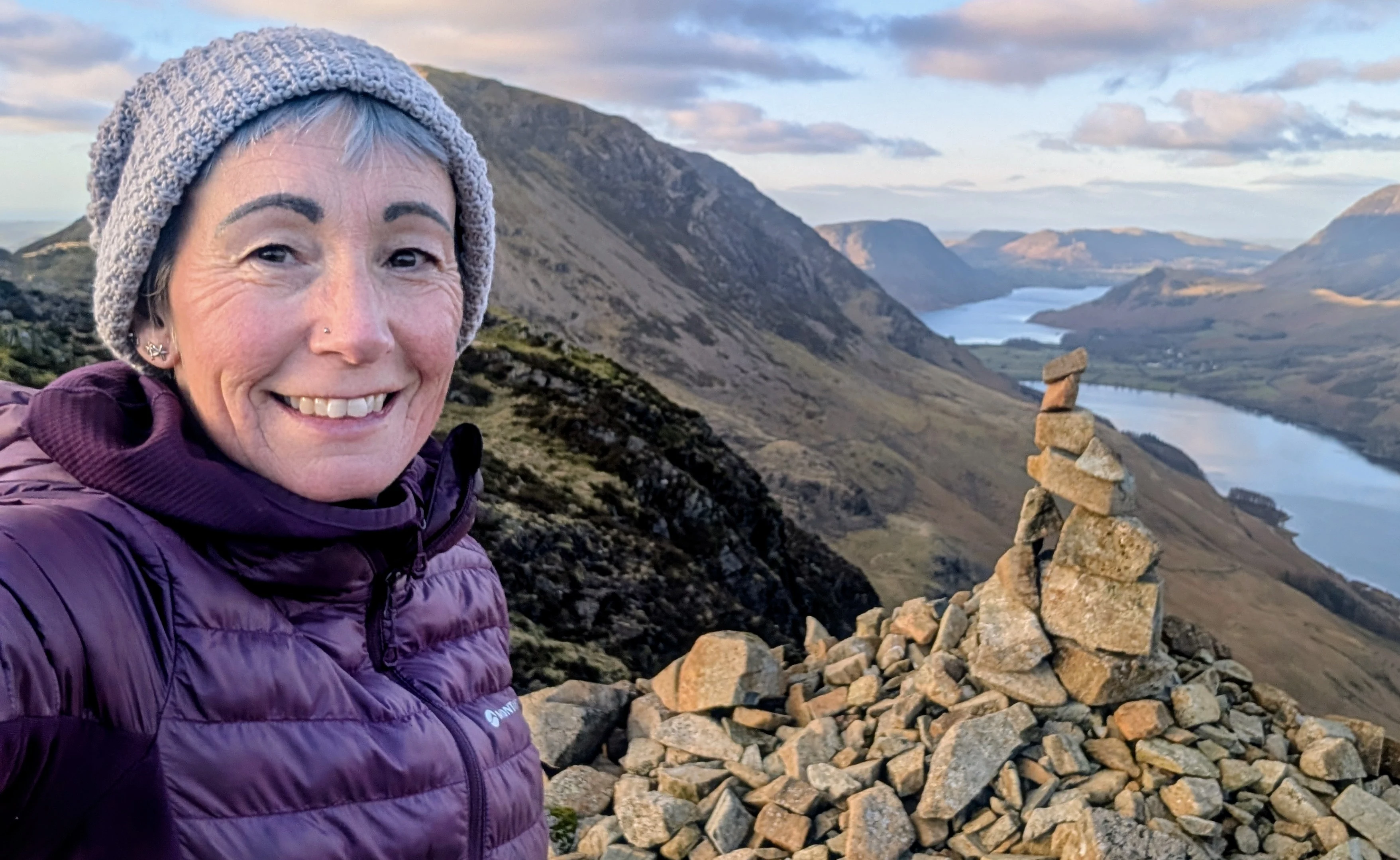 Angela Topping walking in the Lake District, Cumbria