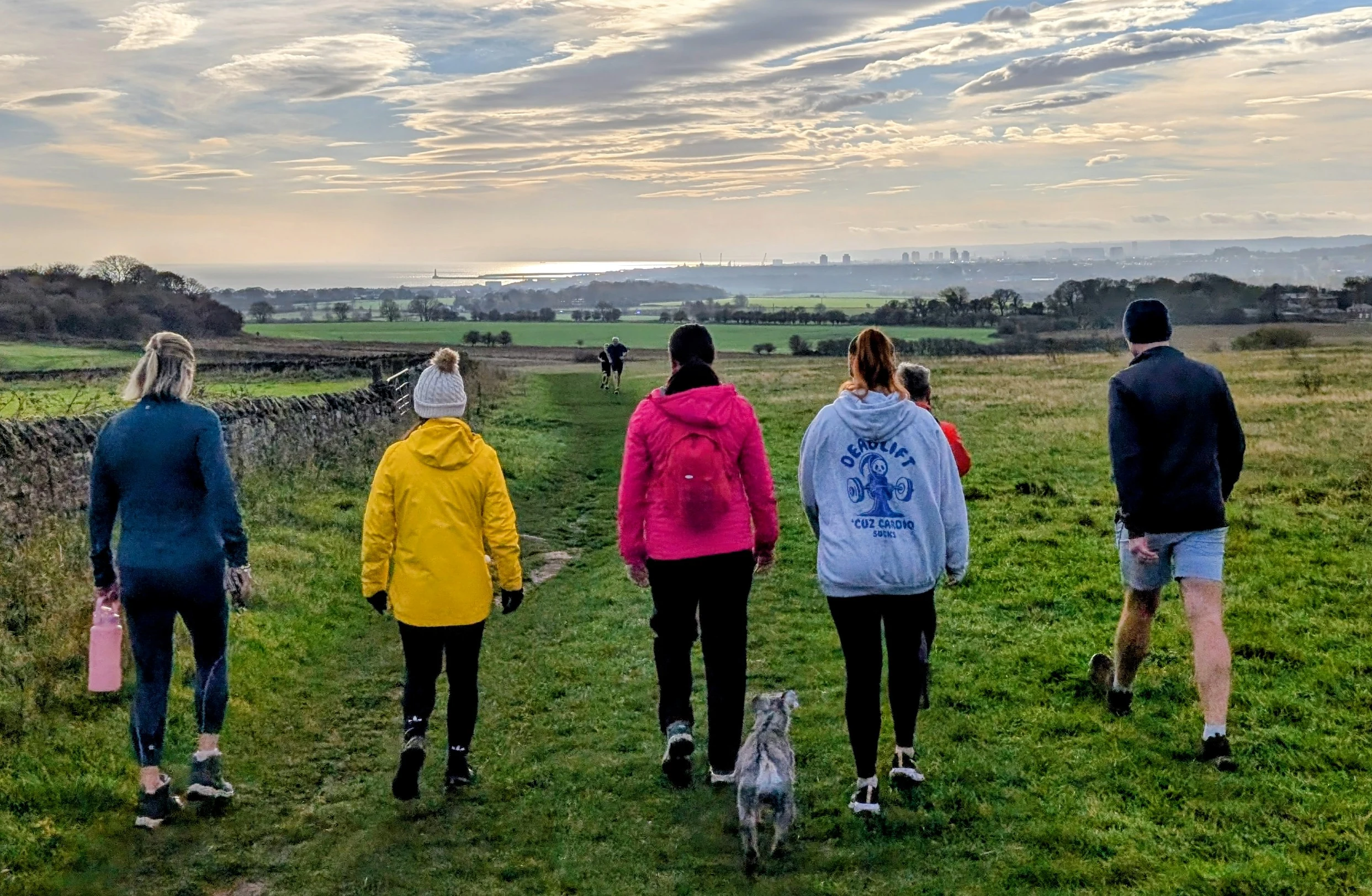 Wellbeing walk on Cleadon Hills, South Tyneside